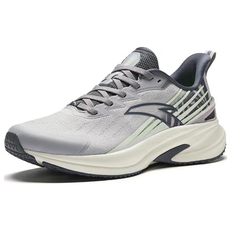 New Anta Cushioning Anti Slip And Wear Resistant Low Top Running Shoes Men's Black White Gray 112425585-7