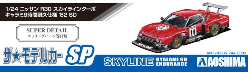 Aoshima Bunka Kyozaisha The Model Car Series SP Nissan R30 Skyline Turbo Kyalami 9 Hour Endurance Specification 1982 SD Plastic Model 1/24