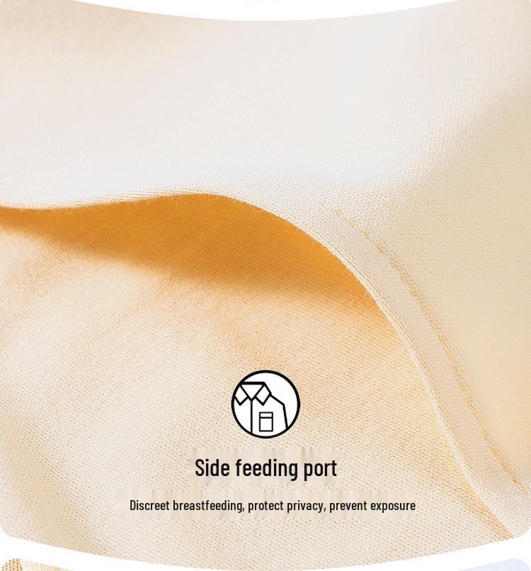 Cárdigan de maternidad de algodón puro para primavera y otoño: Pijama de Color Sólido para Lactancia Prenatal y Postnatal con Cuello Solapa
