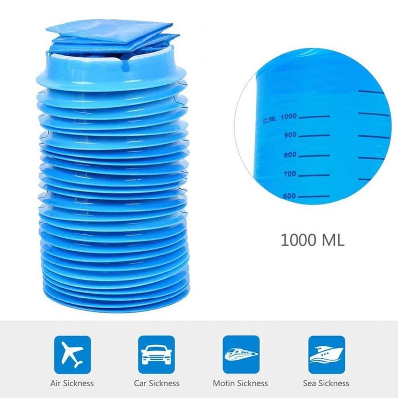 10/20PCS Airplane Boat Vomit Bag Car Multifunctional Portable Bag Travel Anti Vomit Emergency Disposal Kit Disposable
