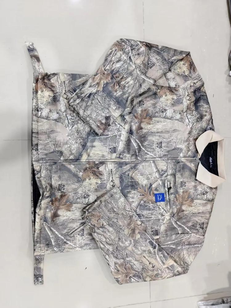 RogueWave Y2K Fashion Camouflage Men Jacket American Style Street Casualwear V Neck Polo Top Vintage Pattern Men Women Harajuku Sweatshirt