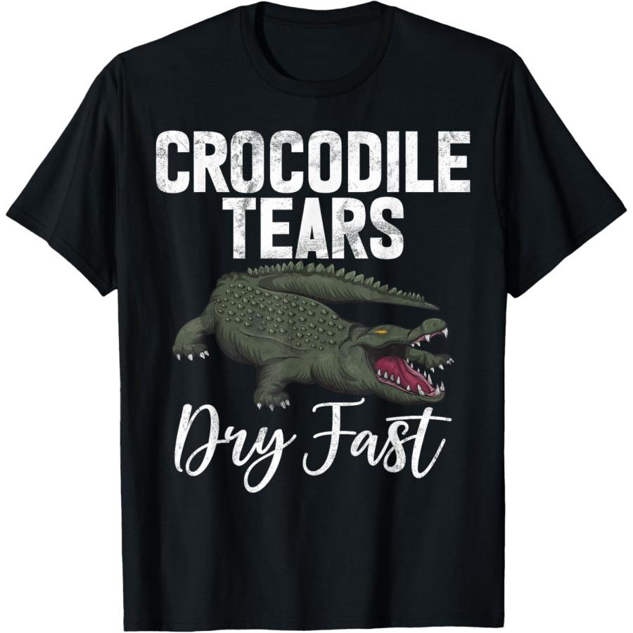 Крокодиловы слезы быстро высыхают Футболка с крокодилом S