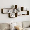VidaXL Wall Shelf Smoked Oak 167.5x18x68 Cm Engineered Wood 853321