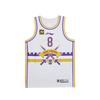 Li Ning CBA Series Printed Round Neck Comfortable Breathable Versatile Casual Basketball Jersey Men Jersey Standard-White AAYUA09-1