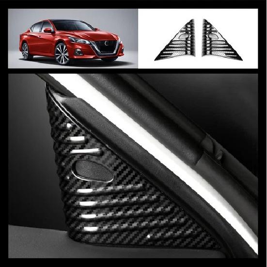 For Nissan Teana Altima 19-2020 Carbon Fiber Pattern A-Pillar Speaker Cover Trim