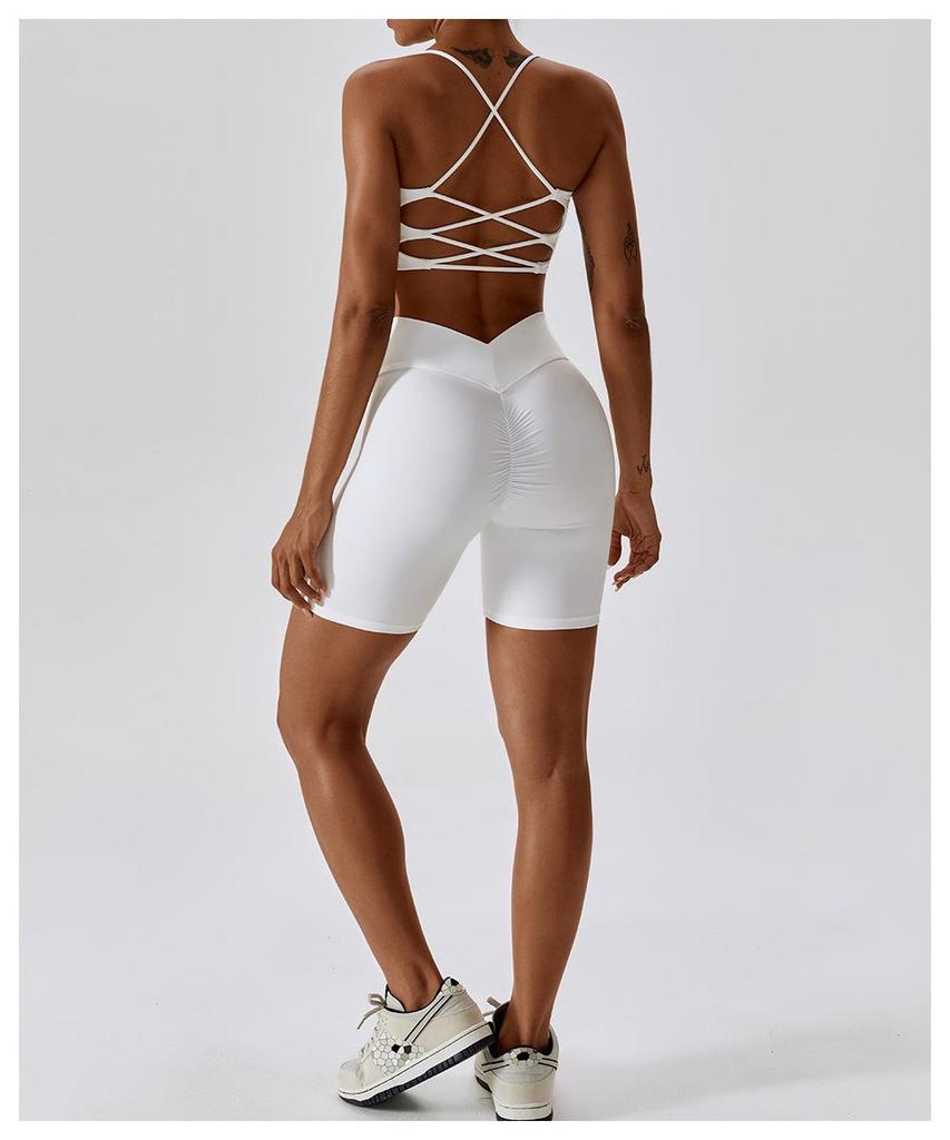 Lulu Thin Strap Cross-Back Sports Bra for Yoga and Pilates