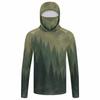 Men's Hooded Fishing Shirt with Face Mask Long Sleeve Outdoor Performance Hoodie