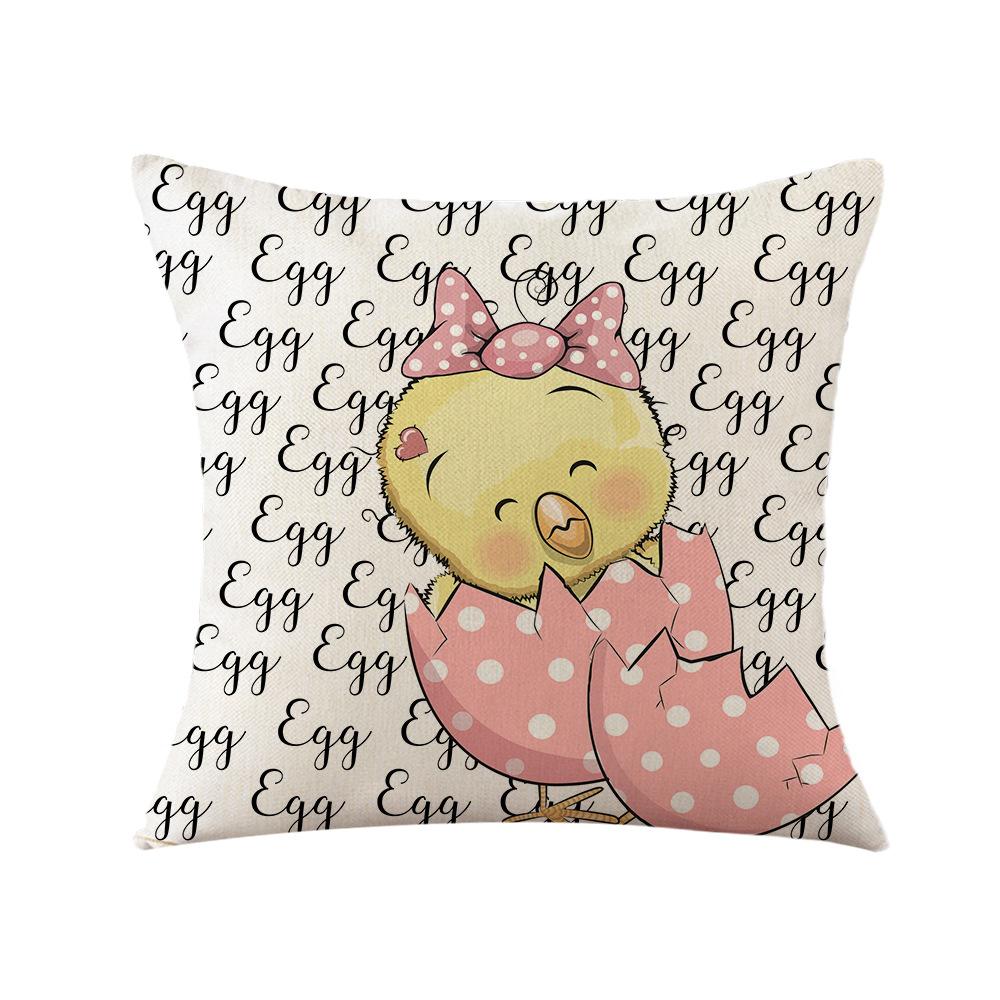 Pillow Ins Cartoon Rabbit Print Pillow Case Sofa Decorative Pillow New Pillow Case