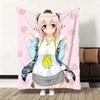 Anime Sexy Super S-Sonico Throw Soft Flannel Blanket Warm Knee Skin-Friendly Throw for Sofa Office Bed Traveling Winter Oversize