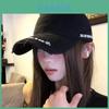 Baseball Cap Women Embroidered Vintage Distressed Wide Brim Sunhat For Summer Casual Wear