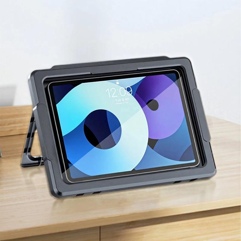 

Oatsbasf Bathroom Waterproof Tablet Case 360°Rotation Self-adhesive Wall Mounted Protective Case Holder for iPad Pro 11 Tablet чорний