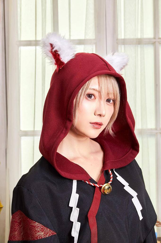 Clearstone Fangle Cosplay Halloween Inari Hoodie Unisex Black
