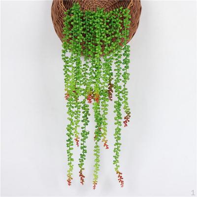 3 Plantas Colgantes Artificiales de Horquilla s Cadena de Perlas Cesta de Plantas Lágrimas y Decoración de Jardín