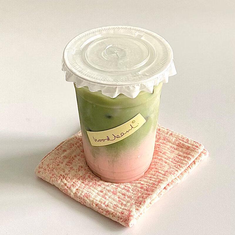 Disposable PET Plastic Coffee/Milk Tea Cup with Lid