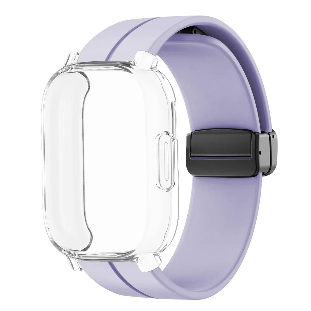 Magnetisches Silikonarmband + Hülle für Xiaomi Redmi Watch 5 Active Lite Smartwatch Armband und Hülle für Redmi Watch 5 Active Lite