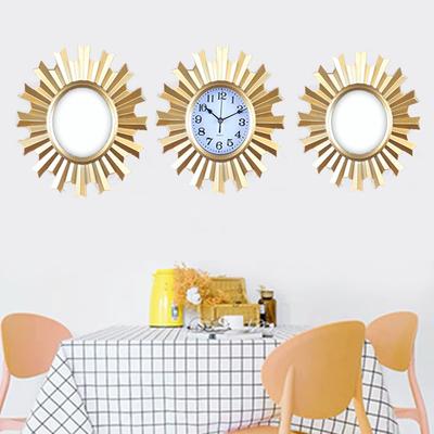 Restaurant Decoration Wall Clock Triple Modern Simple Living Room Wall Clock Light Luxury Home Wall Decoration Background Decorative Clock Wall Clock