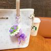 Sale Wool Crochet Mini Bouquet Hand-Woven DIY Rose Sunflower Bag Pendant Bag Charm