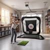 Golf Training Net with Target Ball-Return Practice Impact-Resistant for