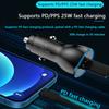 100W/120W Car Charger Dual USB C Quick Charge PD 45W for IPhone 15 Pro 14  Xiaomi Poco Samsung Galaxy S24 Fast Charger Charging