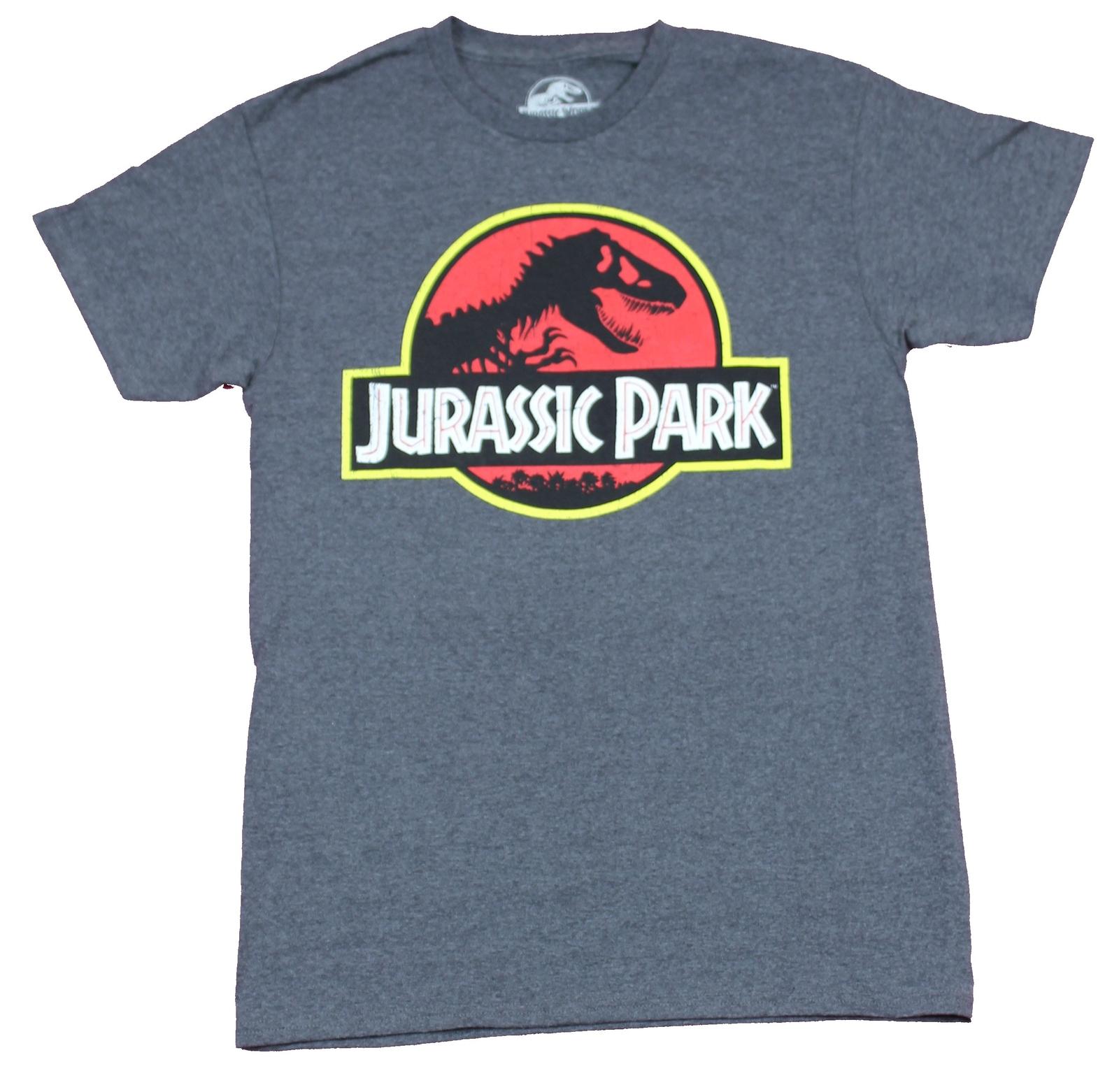 Jurassic Park Mens T-Shirt - Classic Crisp Logo Image L
