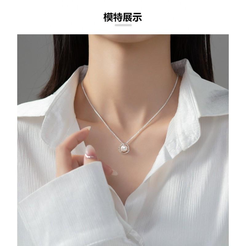 Natural Freshwater Pearl Necklace Women Clavicle Chain Luxury Minimalist Design
