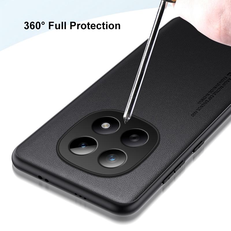 Luxury PU Leather Case For Xiaomi Redmi Note 15 4G Note15 Back Cover Silicone Full Protection Phone Case For Redmi Note 15 5G