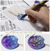 1pc DIY Scrapbook Brass Wax Seal Stamp and Wood Handle Sets Graduation Cap Golden 8.9x2.5cm Stamps: 25x14.5mm