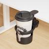 Desk Cup Holder Clamp Adjustable Anti-Spill Coffee Cup Holder 360 Degree Rotating Table Edge Clamp Cup Holder Anti-Fall Desk