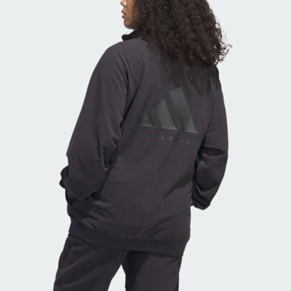 New Adidas BASKETBALL Jackets Coats Unisex Charcoal Black IT2471