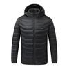 Yousheng Heated Cotton Coat Hooded Long Sleeve Zipper Placket Jacket 19 Zone Hot Spots Hand Washable USB Powered Outerwear