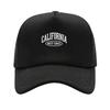 California Printed Adjustable Baseball Cap Classic Snapback Dad Hat Breathable Mesh Hat Golf Fishing Outdoor Sun Cap