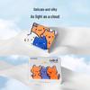 Cartoon Print Pocket Tissue: Student-Friendly Portable Wood Pulp Facial Napkins, Douyin Style.