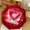 Liverpool Football Club Compact Travel Automatic Umbrella With 8Rib Foldable Design Allseason Umbrella For Travel Fashion Lovers