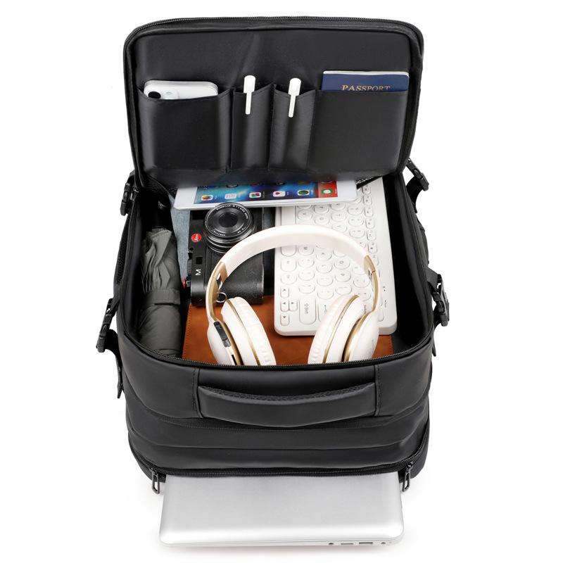 TS JYL laptop bag,New Laptop Backpack High End Notebook Bag Large Men's Business Expandable Backpack