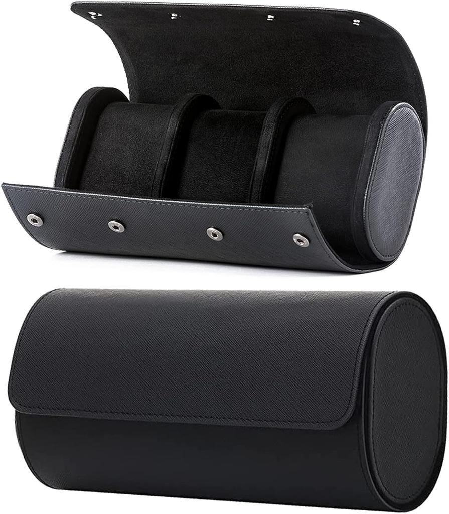 BetterJonny PU Leather Watch Fits 3 Display Case for Men and with Removable for Home and Display Case, Watches, Women, Pillow, Storage, Travel,