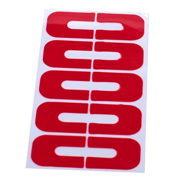 

Нейл-арт наклейки от перелива U-образной формы, защищающие от перелива лака для ногтей, U-образные наклейки для ногтей, наклейки от перелива 1PCS красный