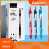 Qixin GP108 Quick-Dry Gel Pen for Students & Teachers - Black, Red, Blue Signature Colors