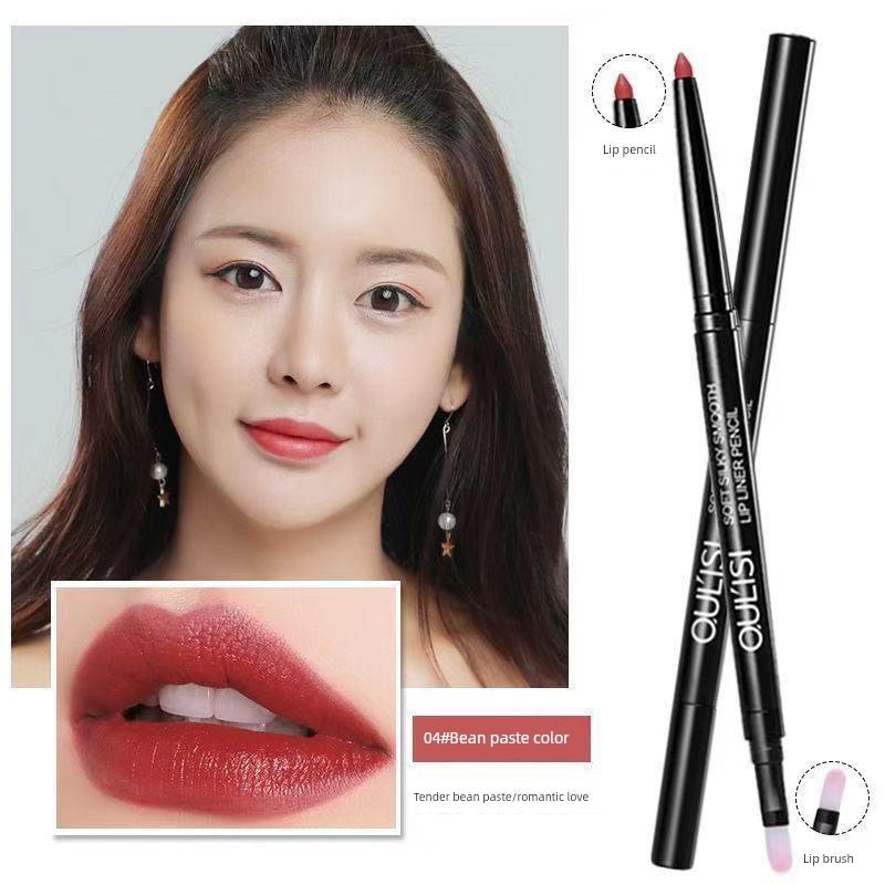 Official Genuine Lip Liner, Long-Lasting, Non-Fading, Double-Ended Automatic Lip Pencil for Women