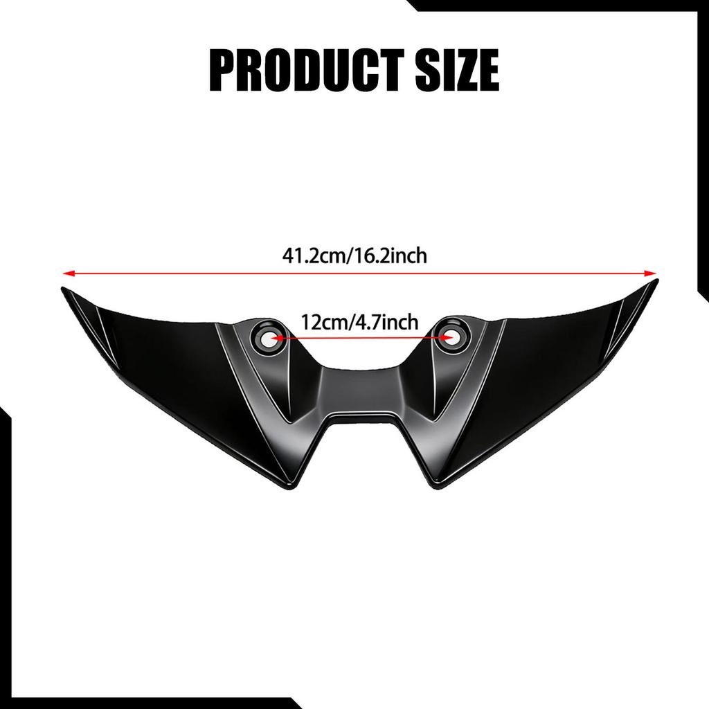 Motorrad Flachspoiler Aerodynamisches Verkleidungs-Winglet Deflektor Kunststoff Upgrade-Teil für Z900 Kawasaki 2
