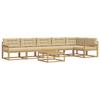 Outdoor Sofa Set 7 Pcs White and Beige 79 X 79 X 37 Cm