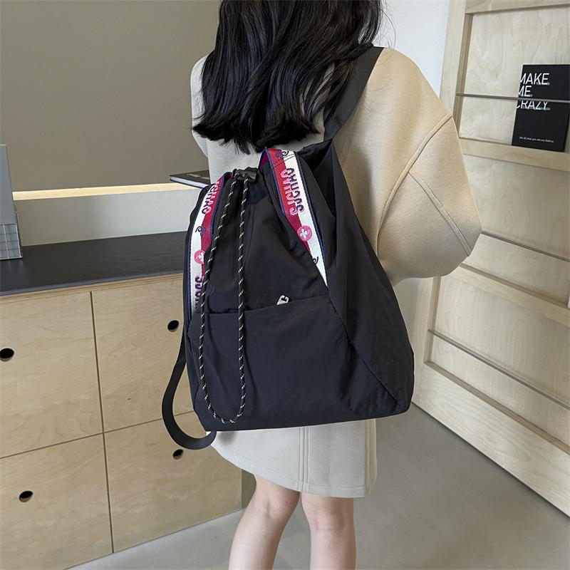 High-capacity Canvas Backpack New Cord Opening Leisure Time Design Multi-function Single Shoulder Bag