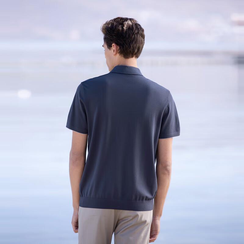 VICUTU Men's Short Sleeve Knit Polo Shirt