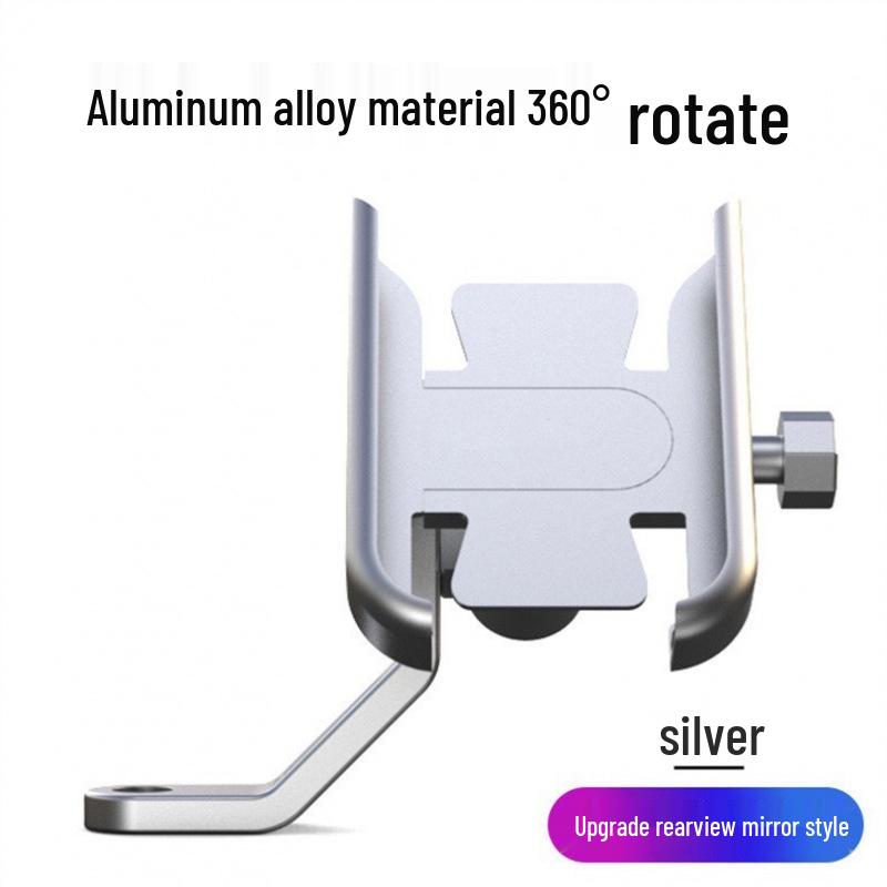 

Aluminum Alloy Motorcycle & Bicycle Rearview Mirror Phone Holder Mount