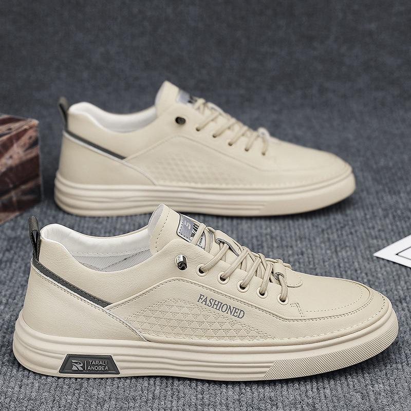 Summer and autumn men's low-top casual shoes trendy little white shoes lace-up board shoes men's shoes casual