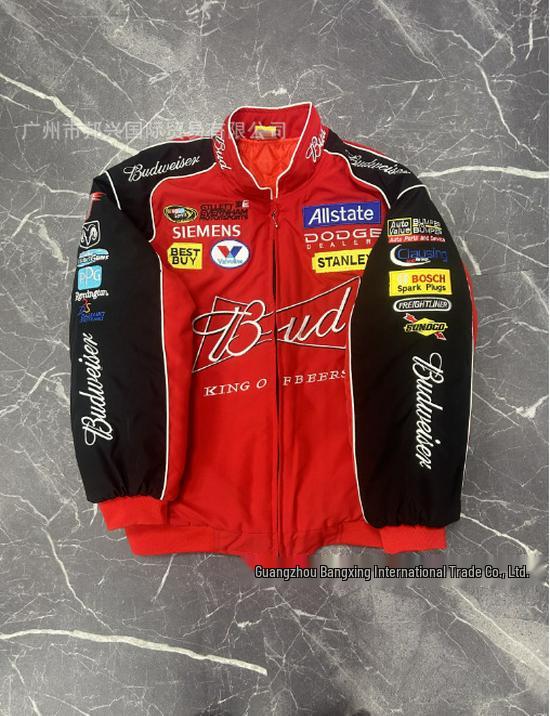 F1 Embroidery Racing & Cycling Suit - Retro American Style Jacket for Men & Women