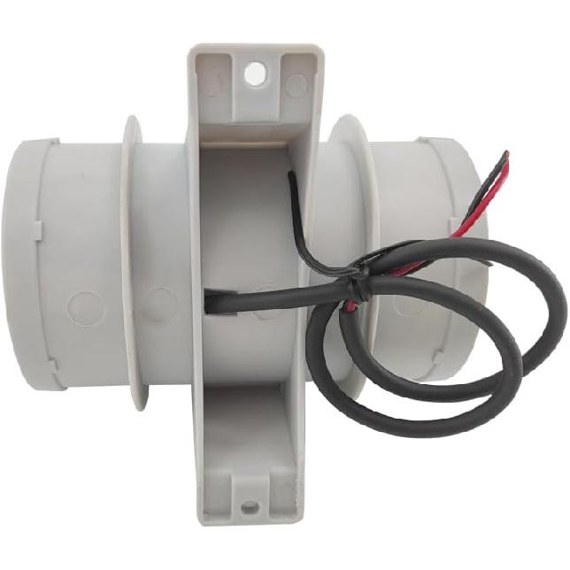 ISURE MARINE 3 inch Inline Blower,12V Silent Blower Marine Bilge Air Blower for Air Circulation in Ducting, Vents