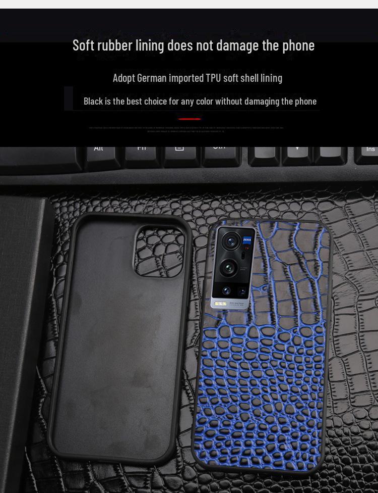 Genuine Leather Full Cover Case for Vivo X90, X80 Pro, X60, and X60 Pro