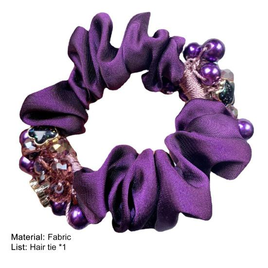 Gumička do vlasů Super měkká Protiskluzová látka Ultralehká Luxusní Elastické gumičky do vlasů Scrunchies pro ženy