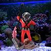 Underwater Animation Landscape Diver Treasure Hunt Man Pneumatic Sailing Boat Destroye Aquarium Decor Necessary Aquatic Decor