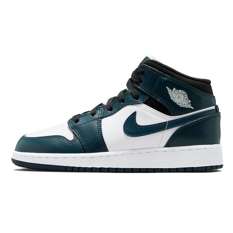 Air Jordan 1 Mid GS Armory Navy White Black 554725-411 36